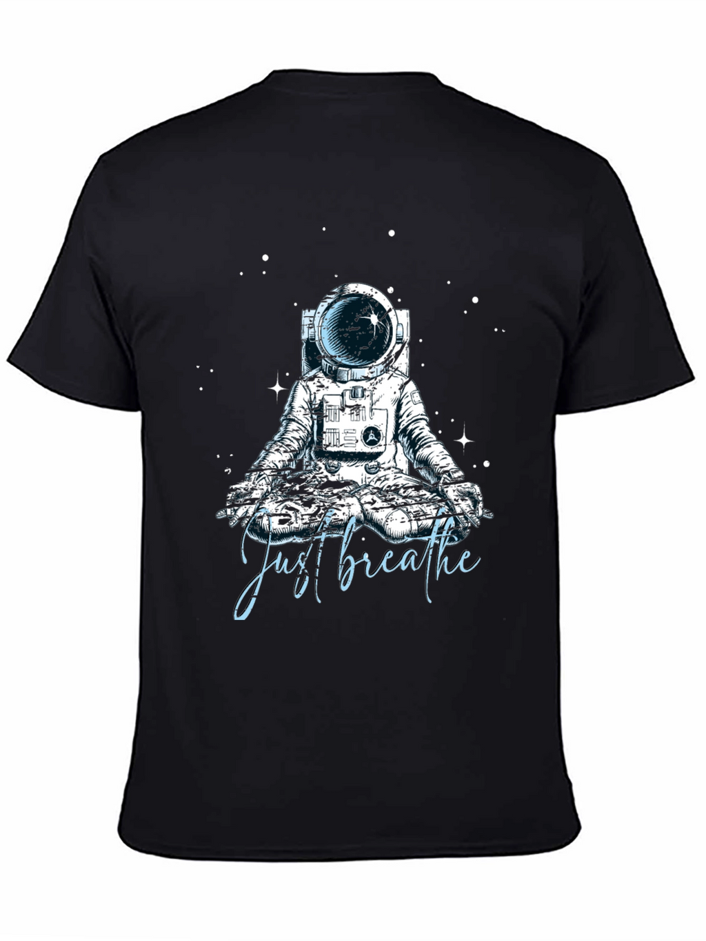 Just Breathe Astronaut Meditation T-Shirt