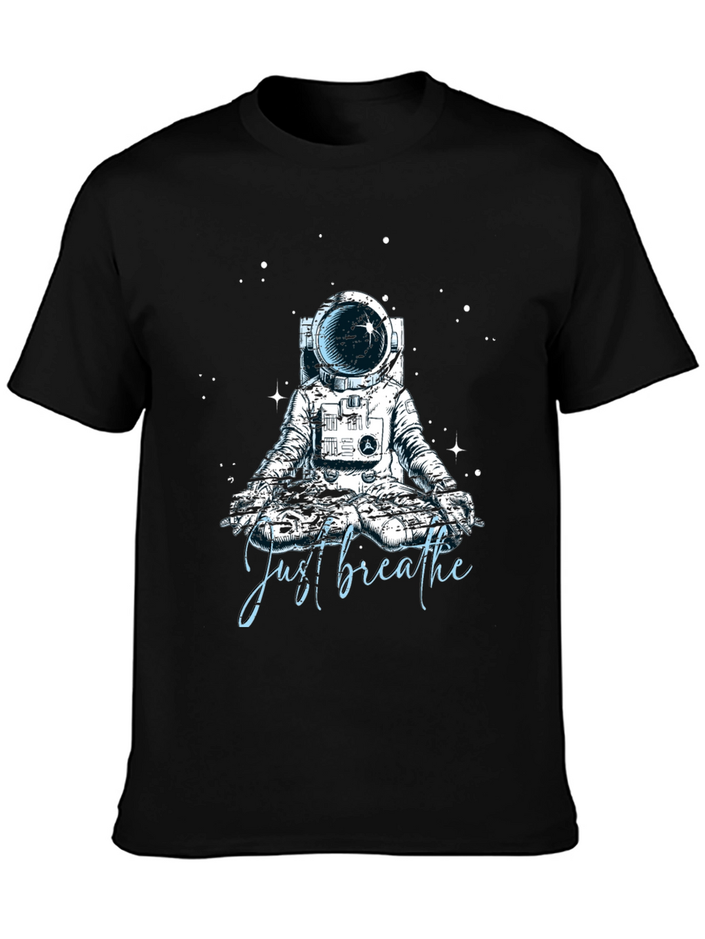 Just Breathe Astronaut Meditation T-Shirt