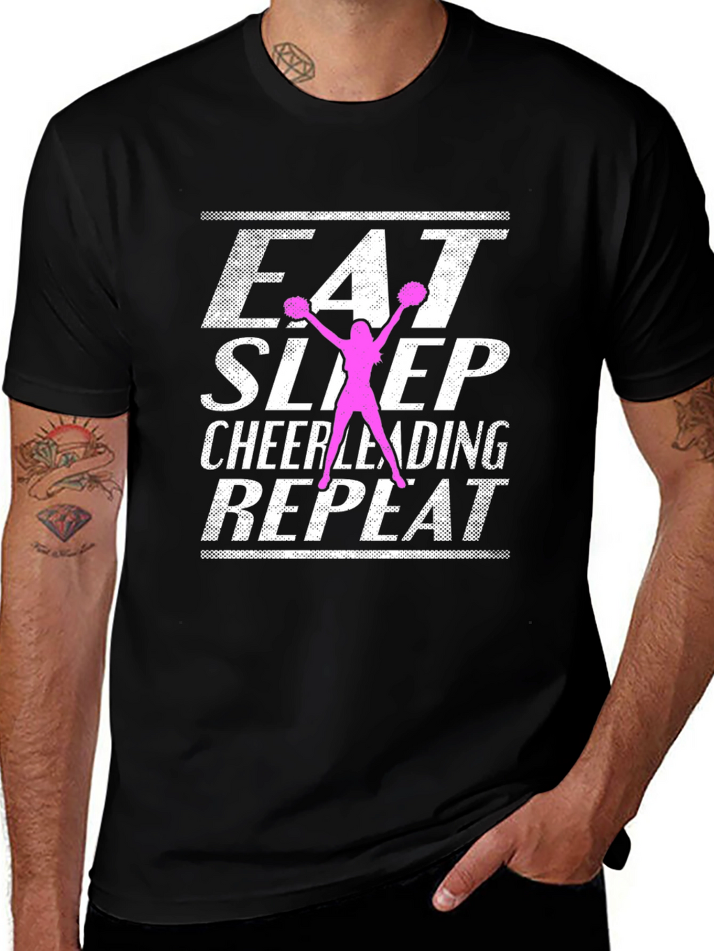 Eat Sleep Cheerleading Repeat T-Shirt