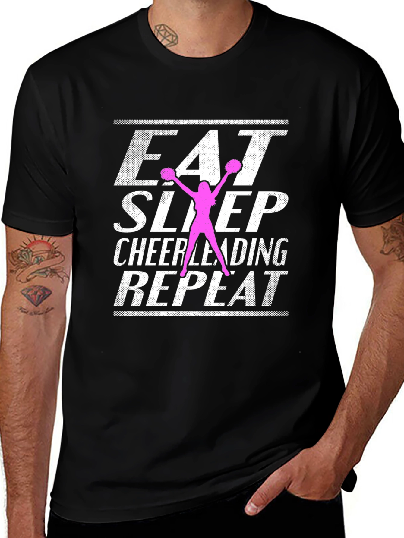 Eat Sleep Cheerleading Repeat T-Shirt