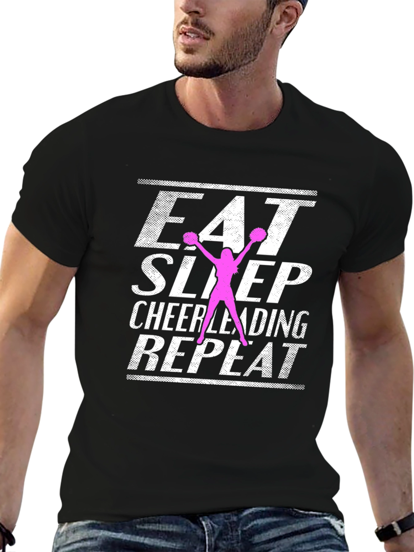 Eat Sleep Cheerleading Repeat T-Shirt