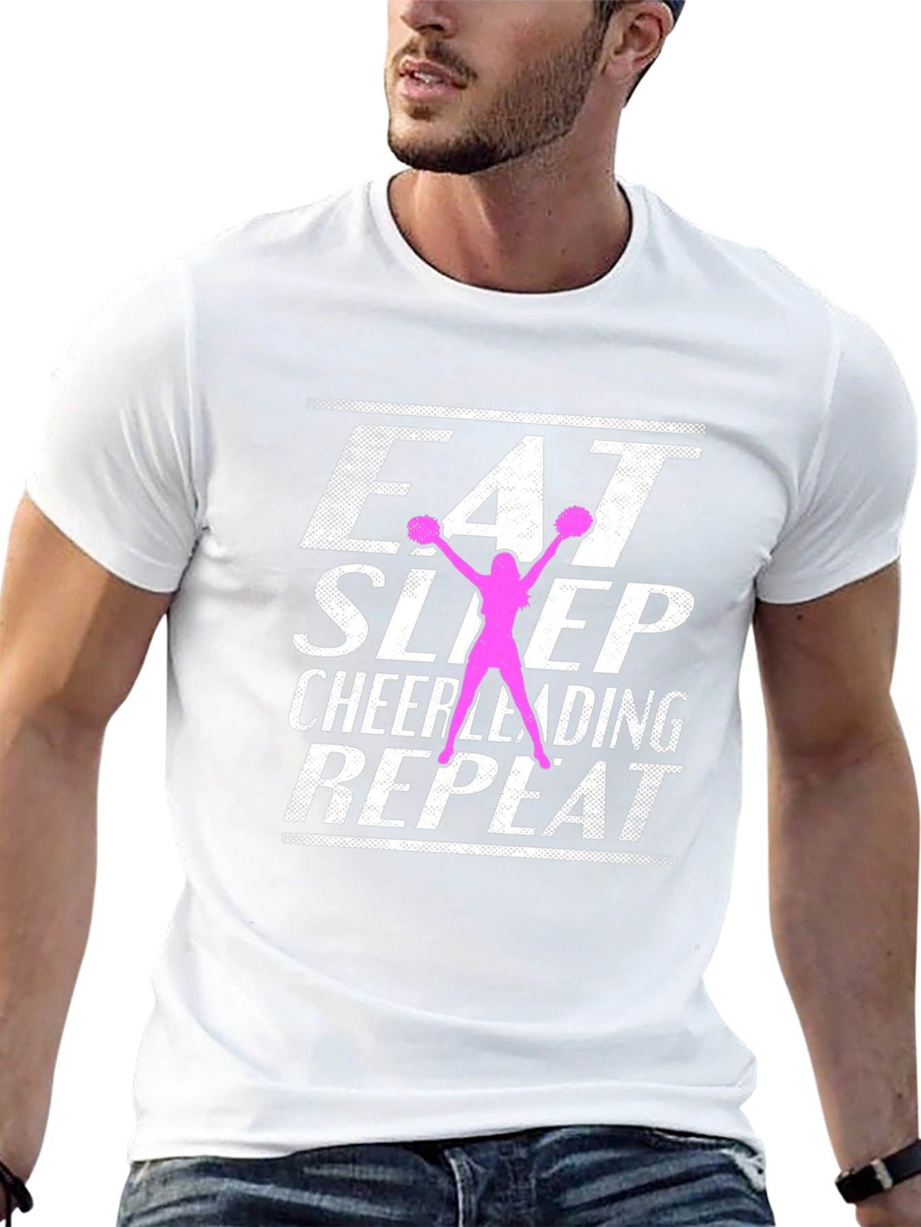 Eat Sleep Cheerleading Repeat T-Shirt