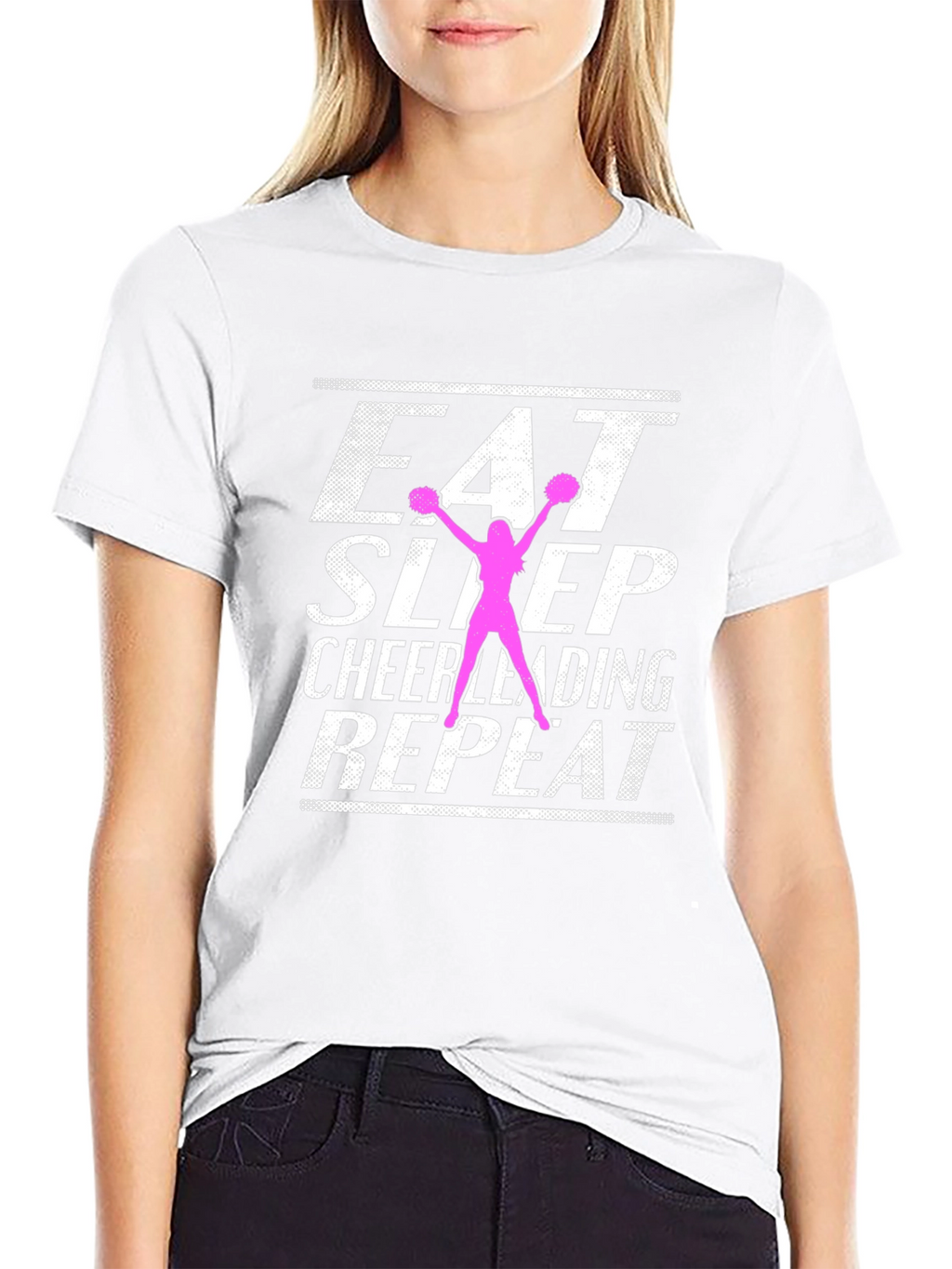 Eat Sleep Cheerleading Repeat T-Shirt