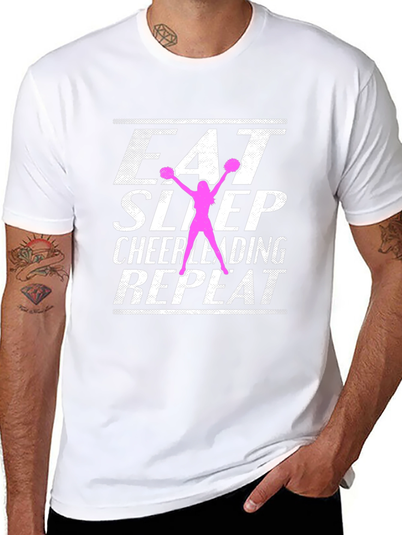 Eat Sleep Cheerleading Repeat T-Shirt