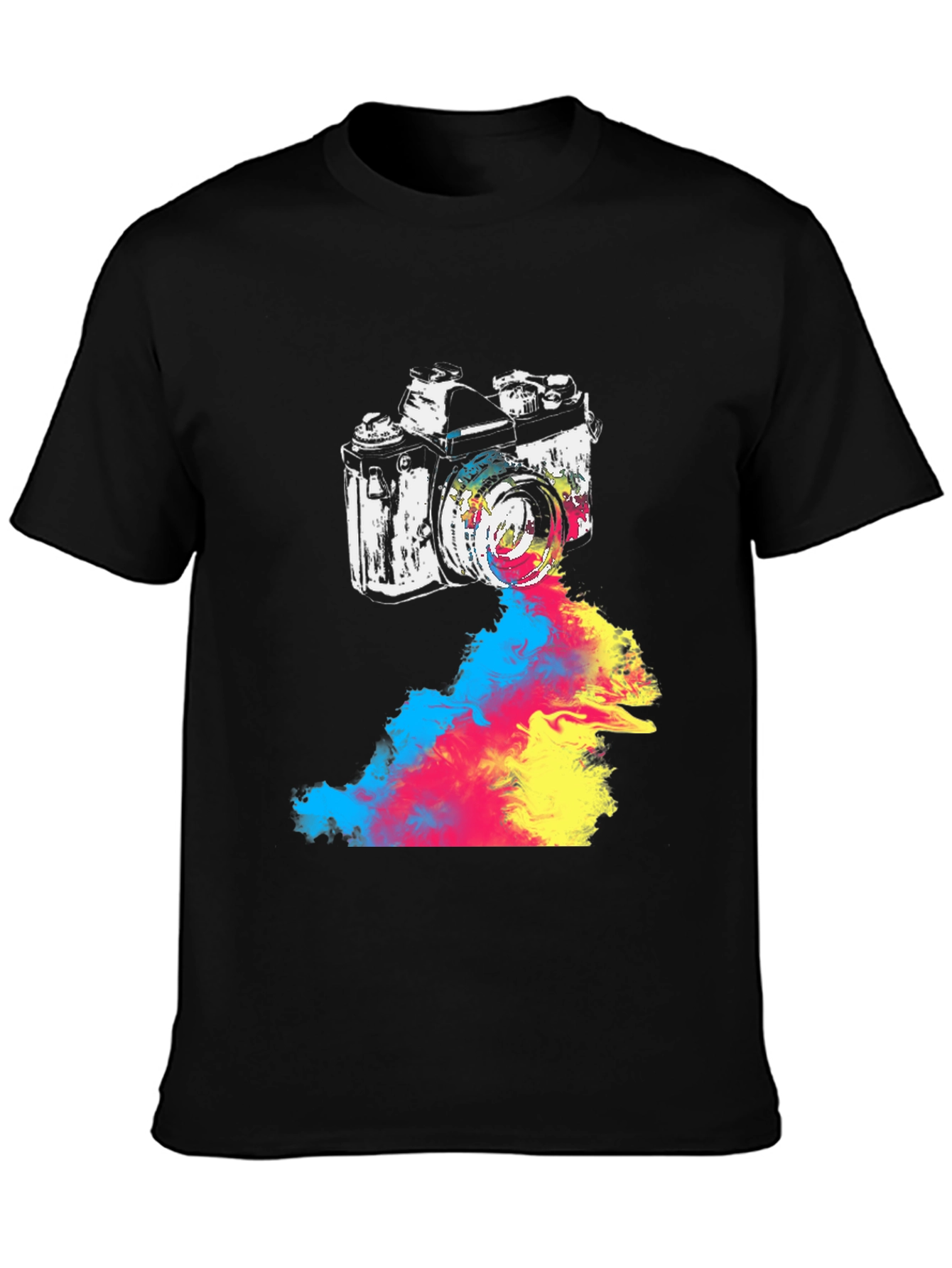 Retro Camera T-Shirt - Colorful Artistic Photography Tee