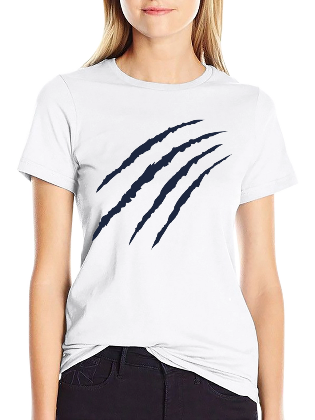 Claw Mark Graphic Tee - Casual Mens T-Shirt