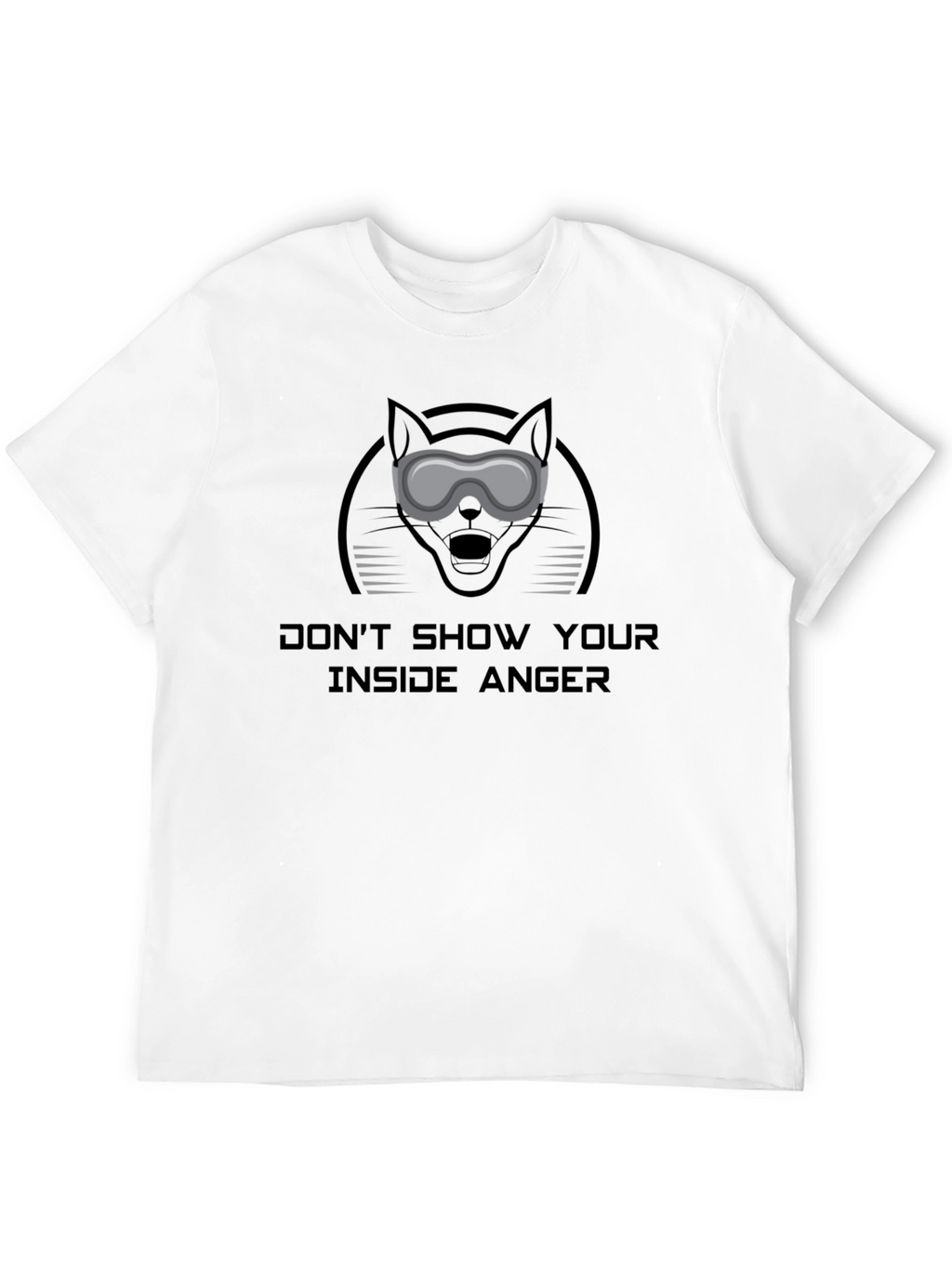 Dont Show Your Inside Anger Black T-Shirt
