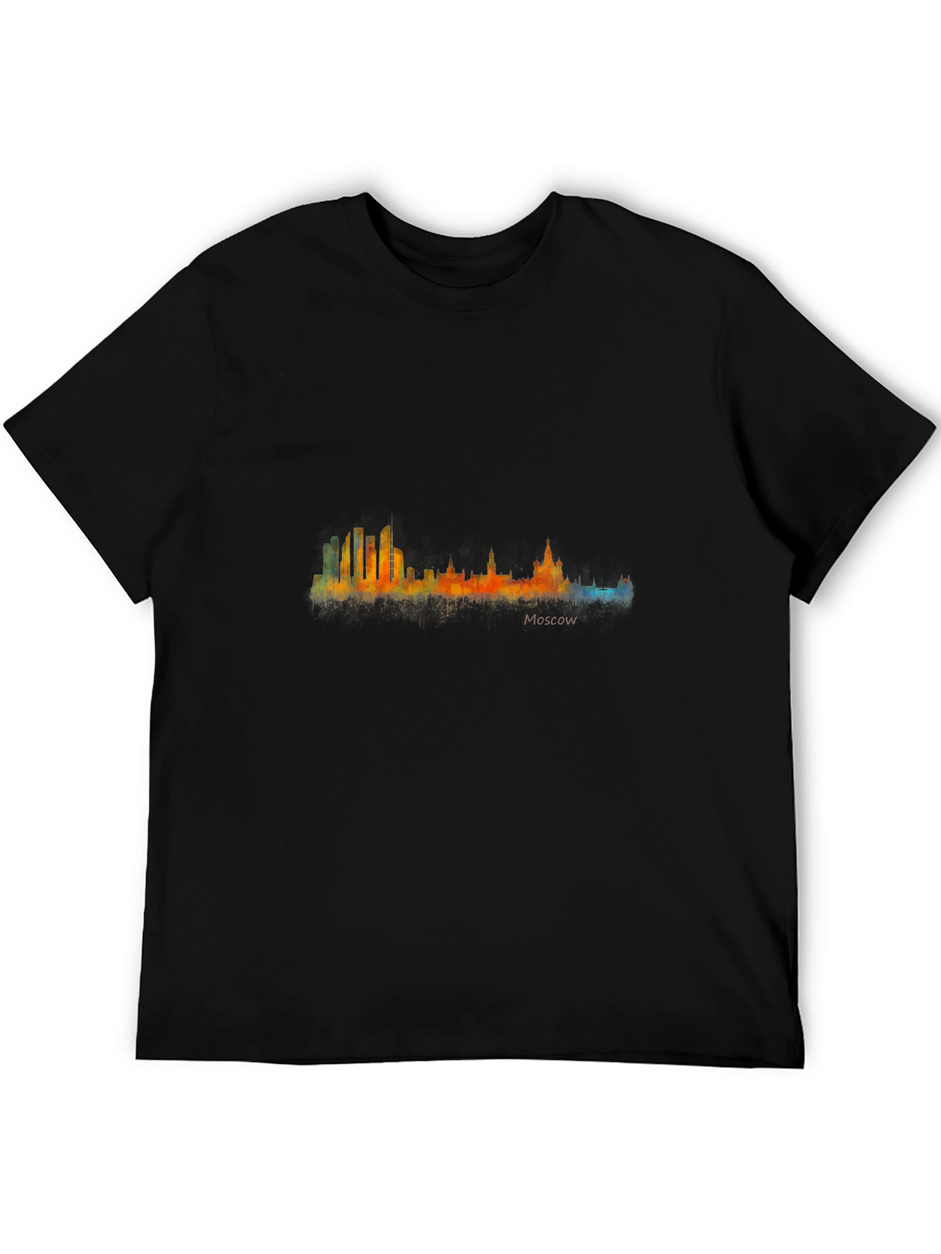Moscow Skyline T-Shirt - Cityscape Watercolor Tee