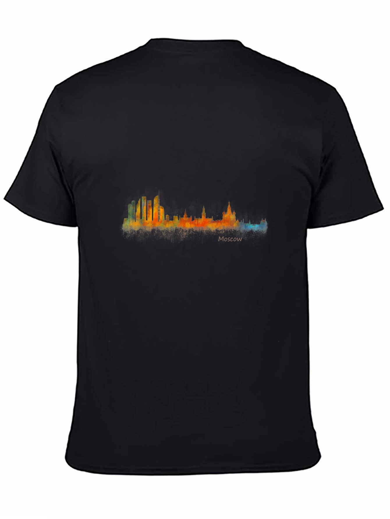 Moscow Skyline T-Shirt - Cityscape Watercolor Tee