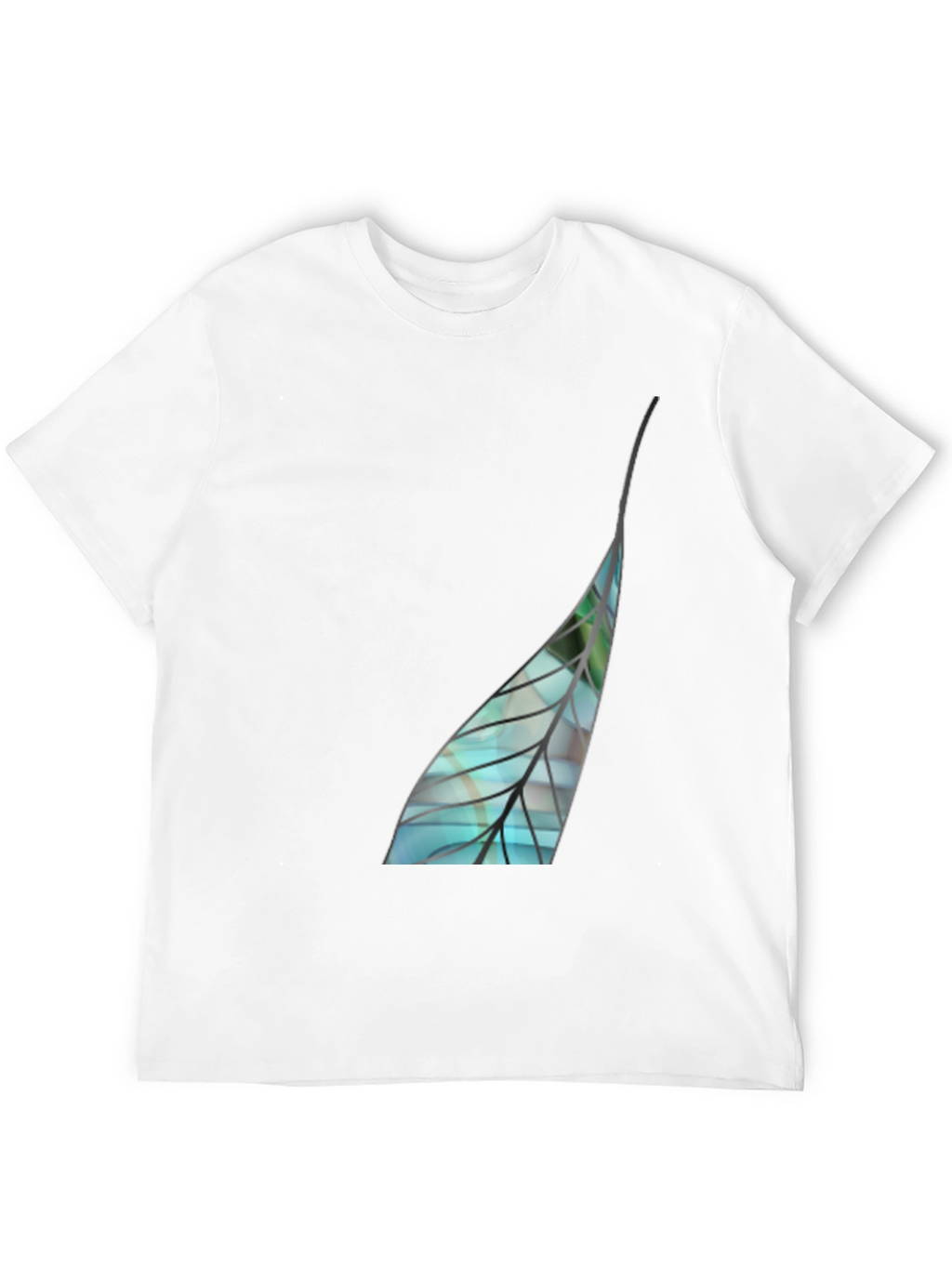 Leaf Graphic Black T-Shirt