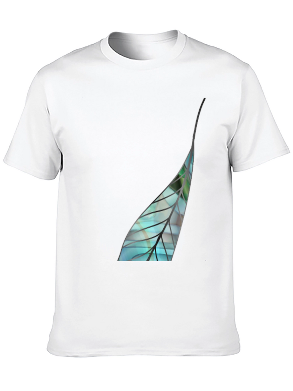 Leaf Graphic Black T-Shirt