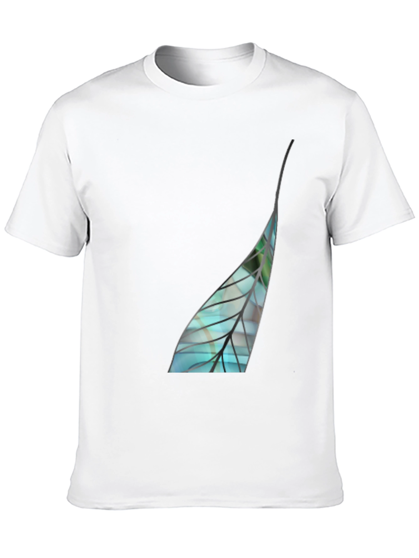 Leaf Graphic Black T-Shirt