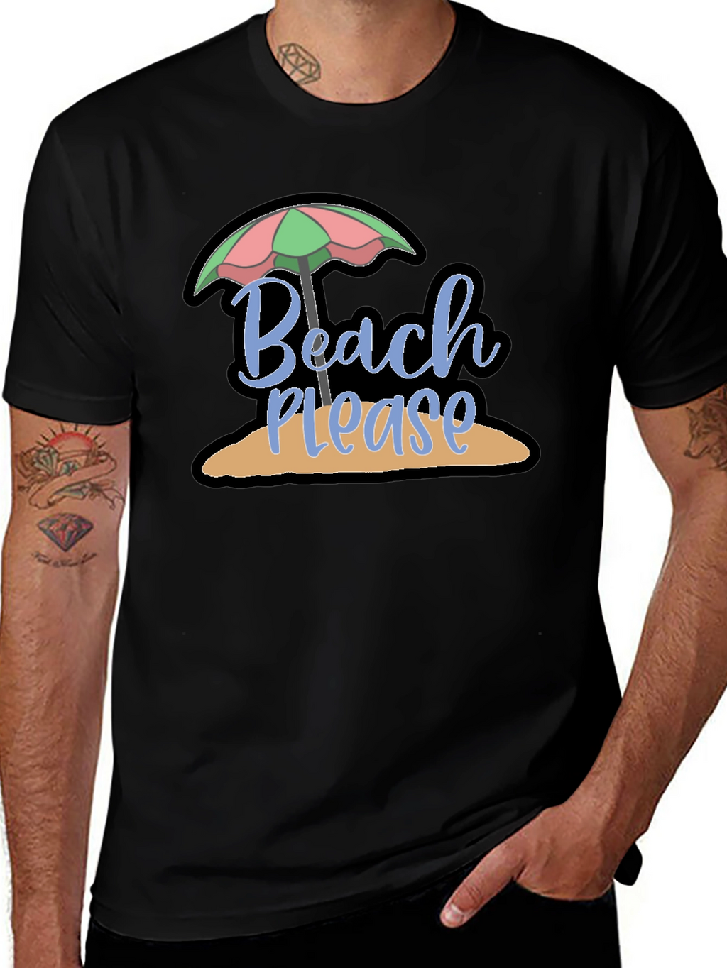 Beach Please Graphic T-Shirt - Summer Vacation Ready