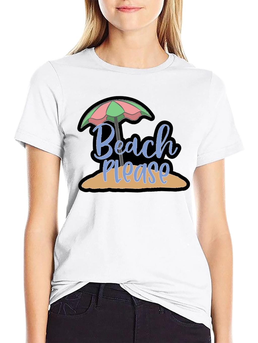 Beach Please Graphic T-Shirt - Summer Vacation Ready
