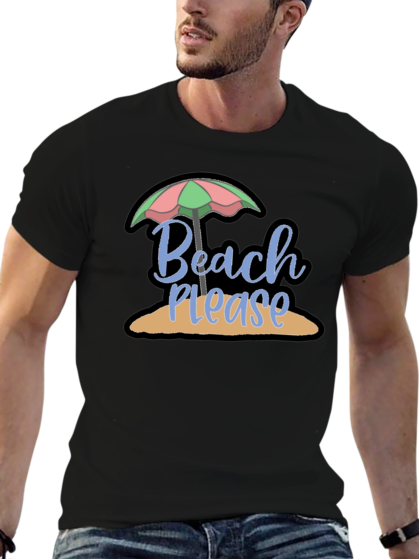 Beach Please Graphic T-Shirt - Summer Vacation Ready