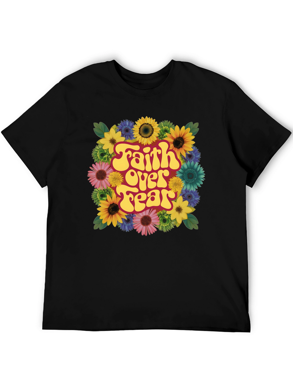 Faith Over Fear Floral T-Shirt
