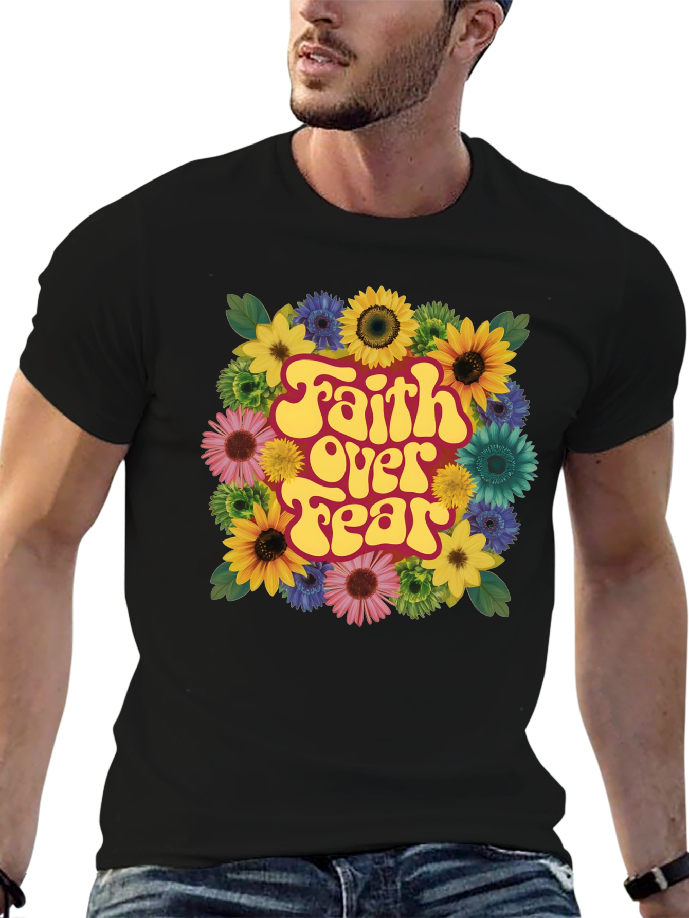Faith Over Fear Floral T-Shirt