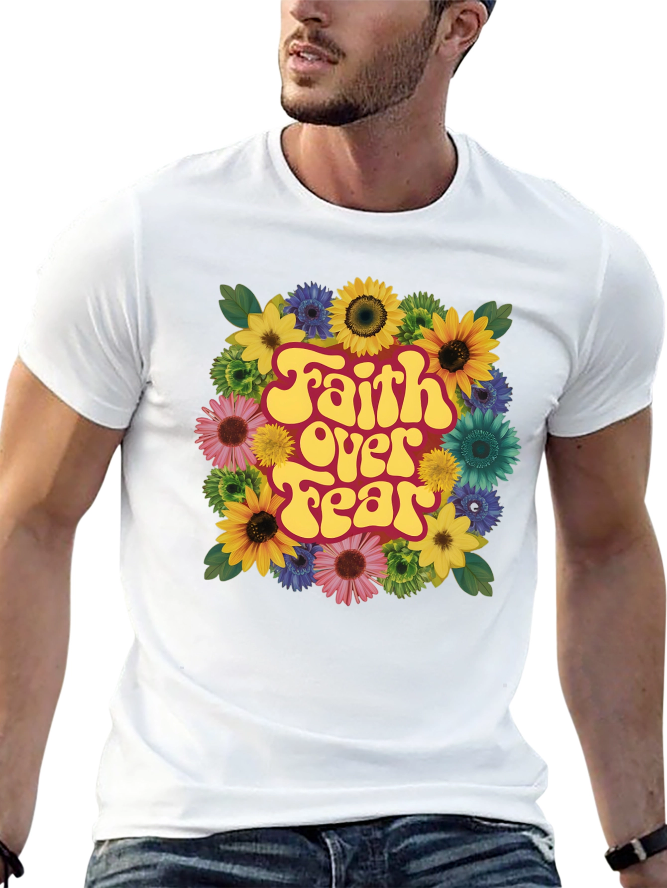 Faith Over Fear Floral T-Shirt