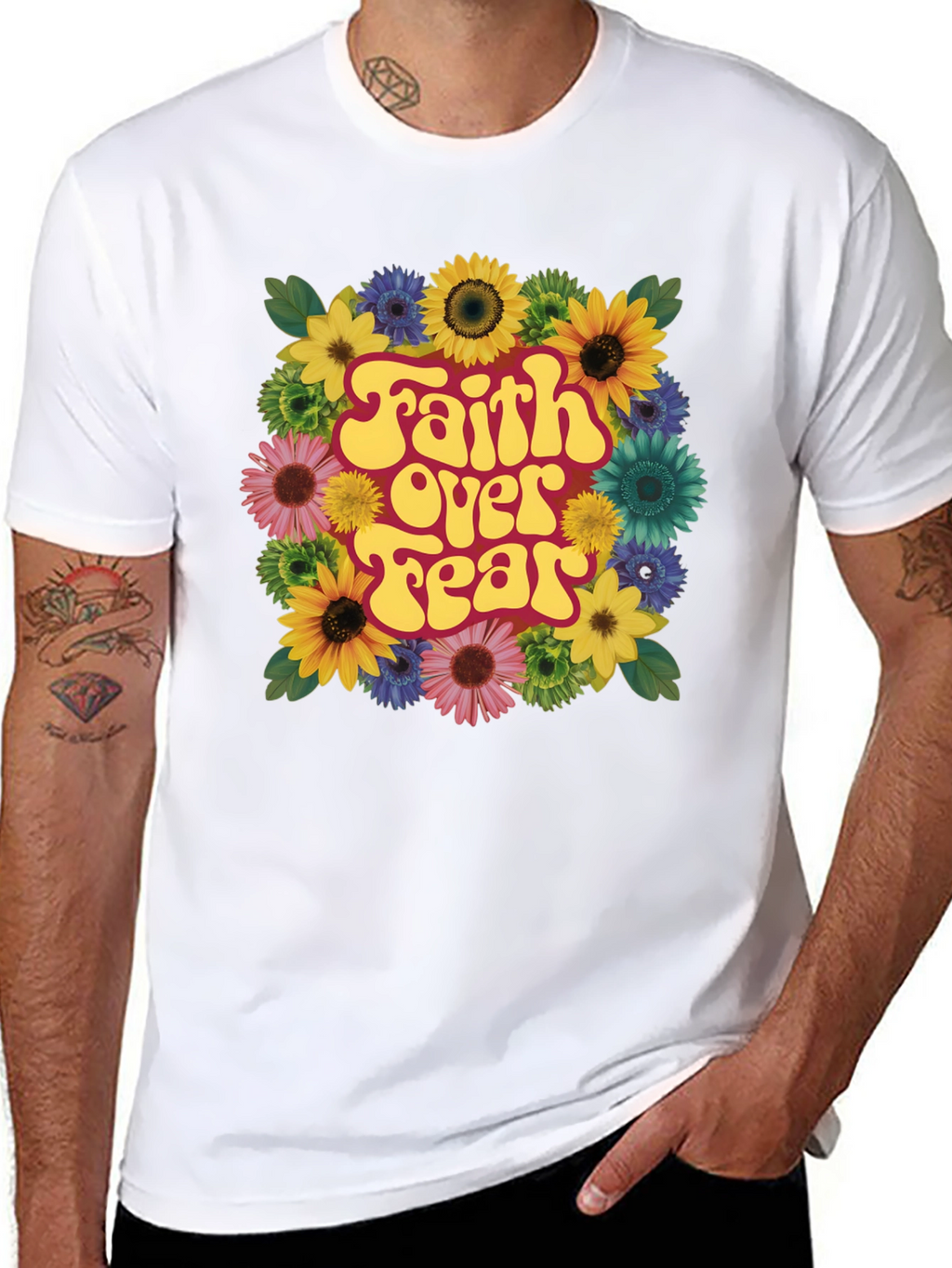 Faith Over Fear Floral T-Shirt