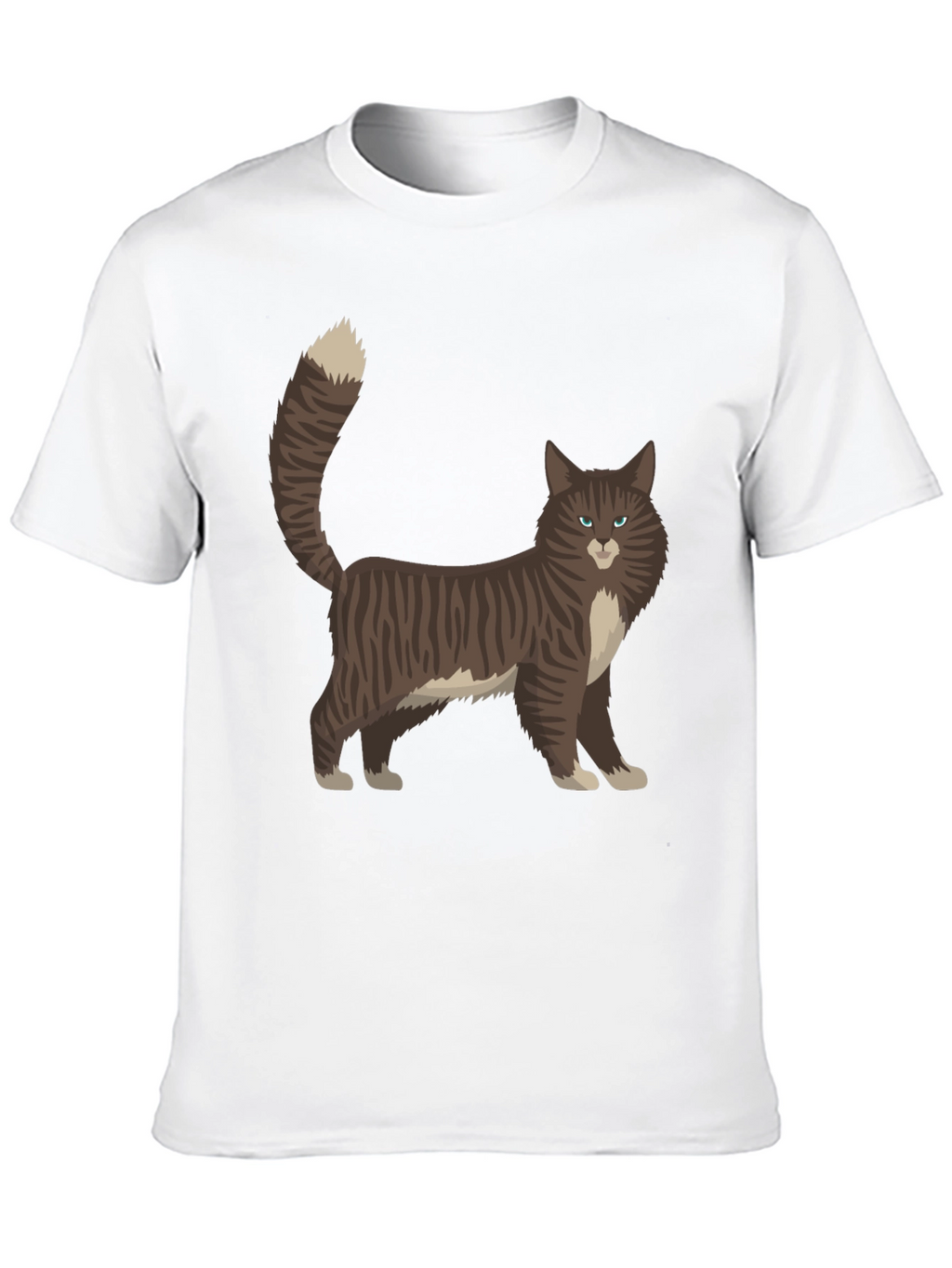 Cat Graphic Tee - Black Casual T-Shirt