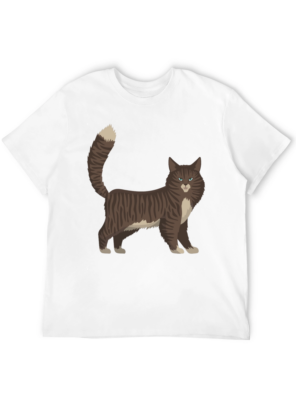 Cat Graphic Tee - Black Casual T-Shirt