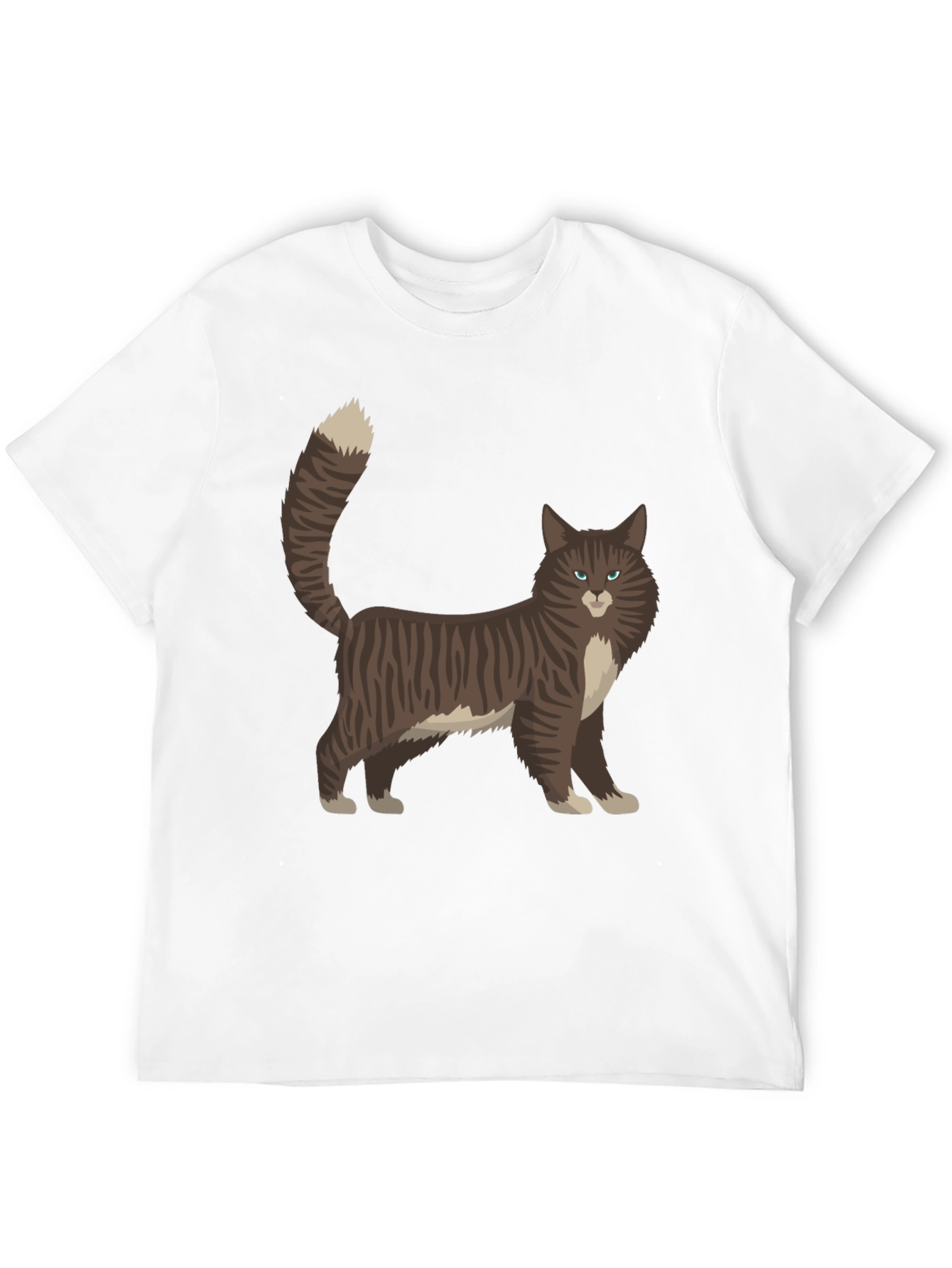 Cat Graphic Tee - Black Casual T-Shirt