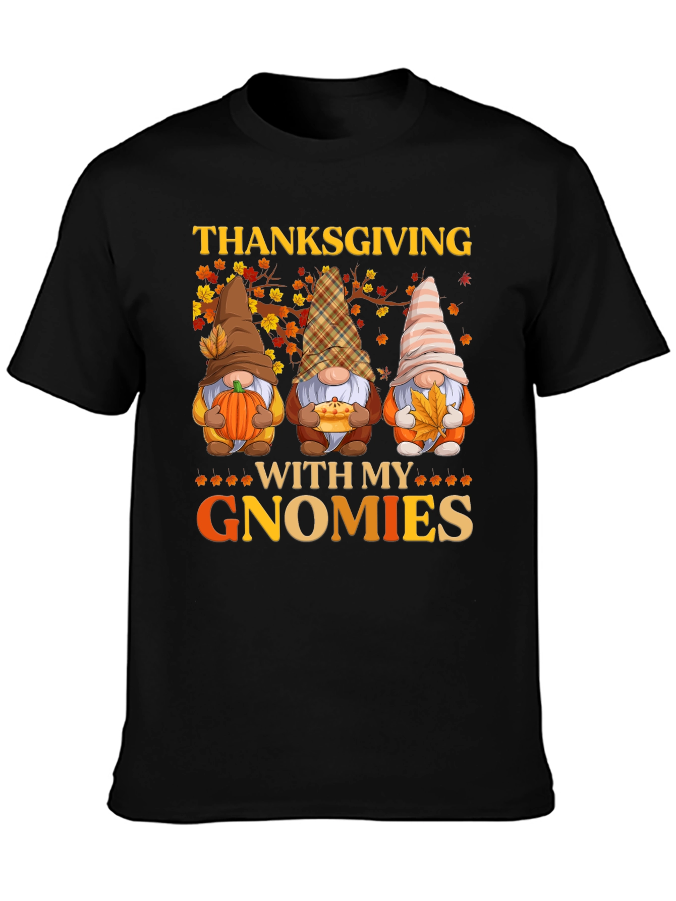 Thanksgiving Gnome T-Shirt Fall Holiday Tee