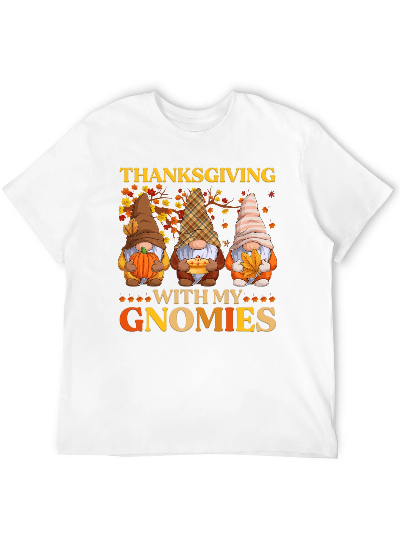 Thanksgiving Gnome T-Shirt Fall Holiday Tee