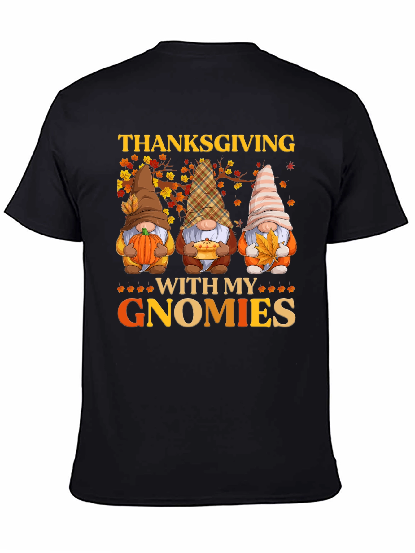 Thanksgiving Gnome T-Shirt Fall Holiday Tee
