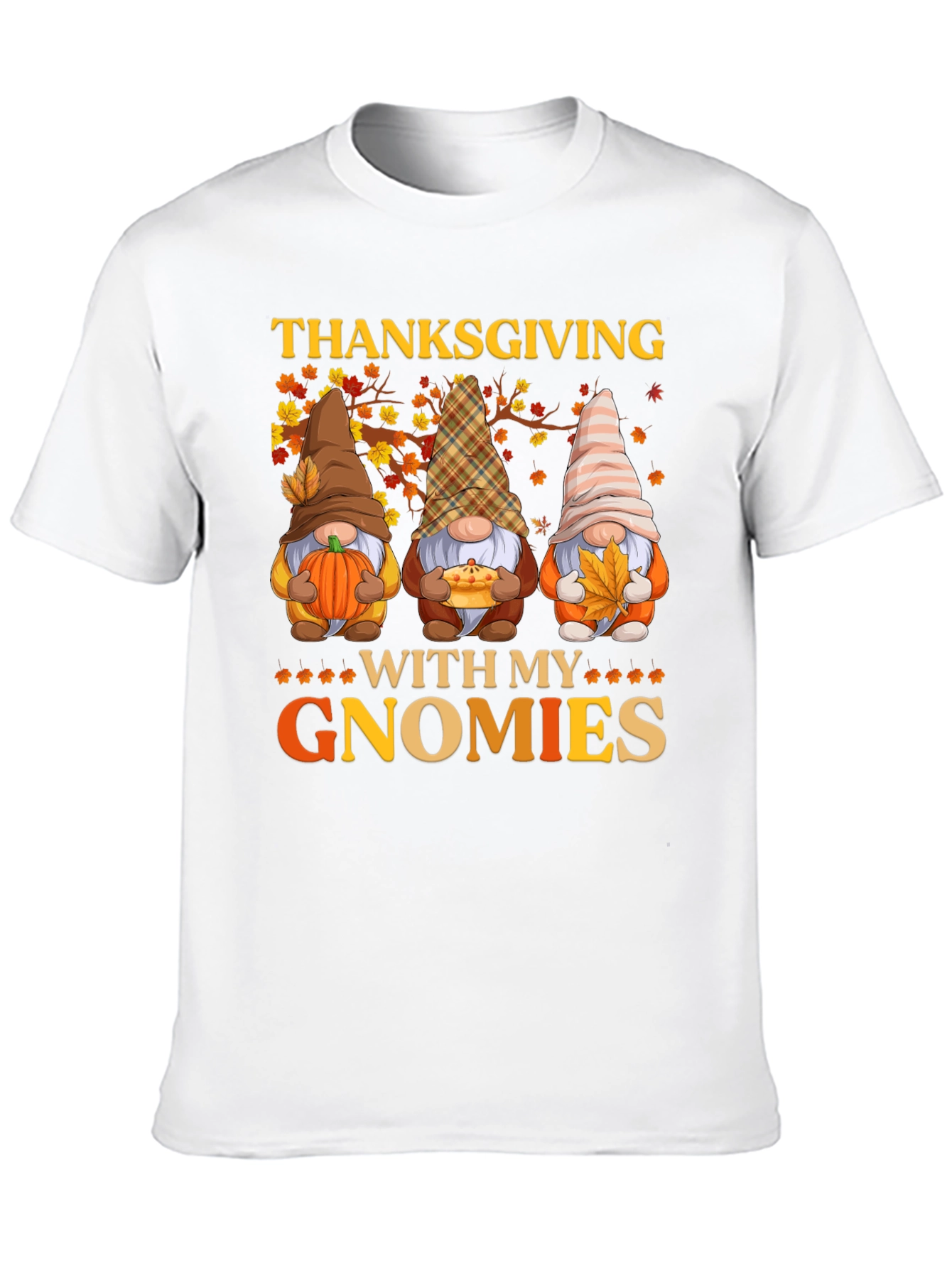 Thanksgiving Gnome T-Shirt Fall Holiday Tee