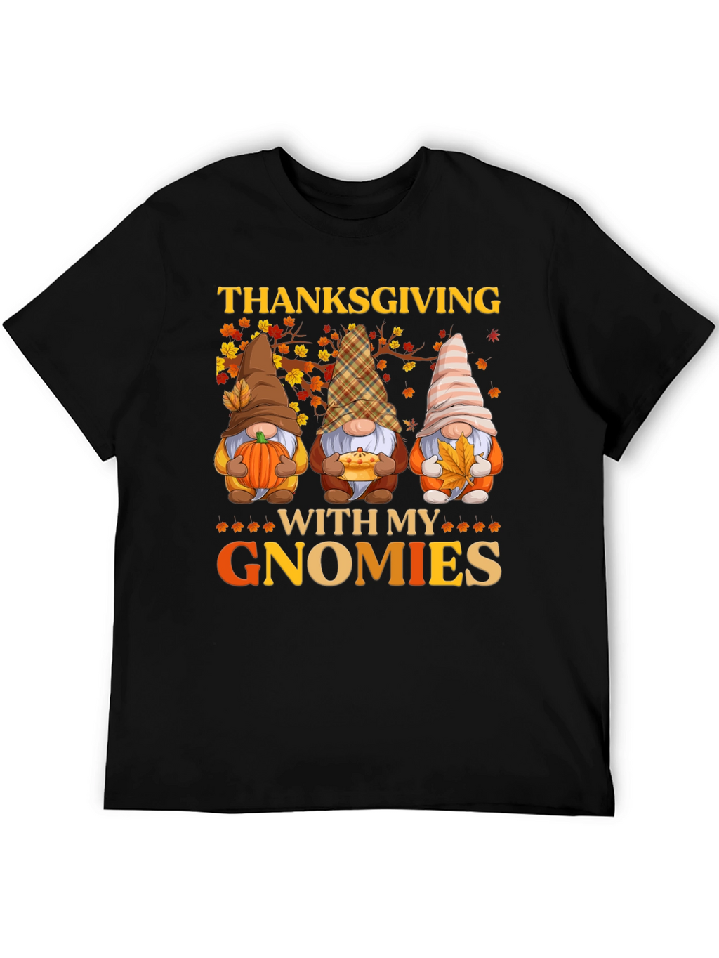 Thanksgiving Gnome T-Shirt Fall Holiday Tee