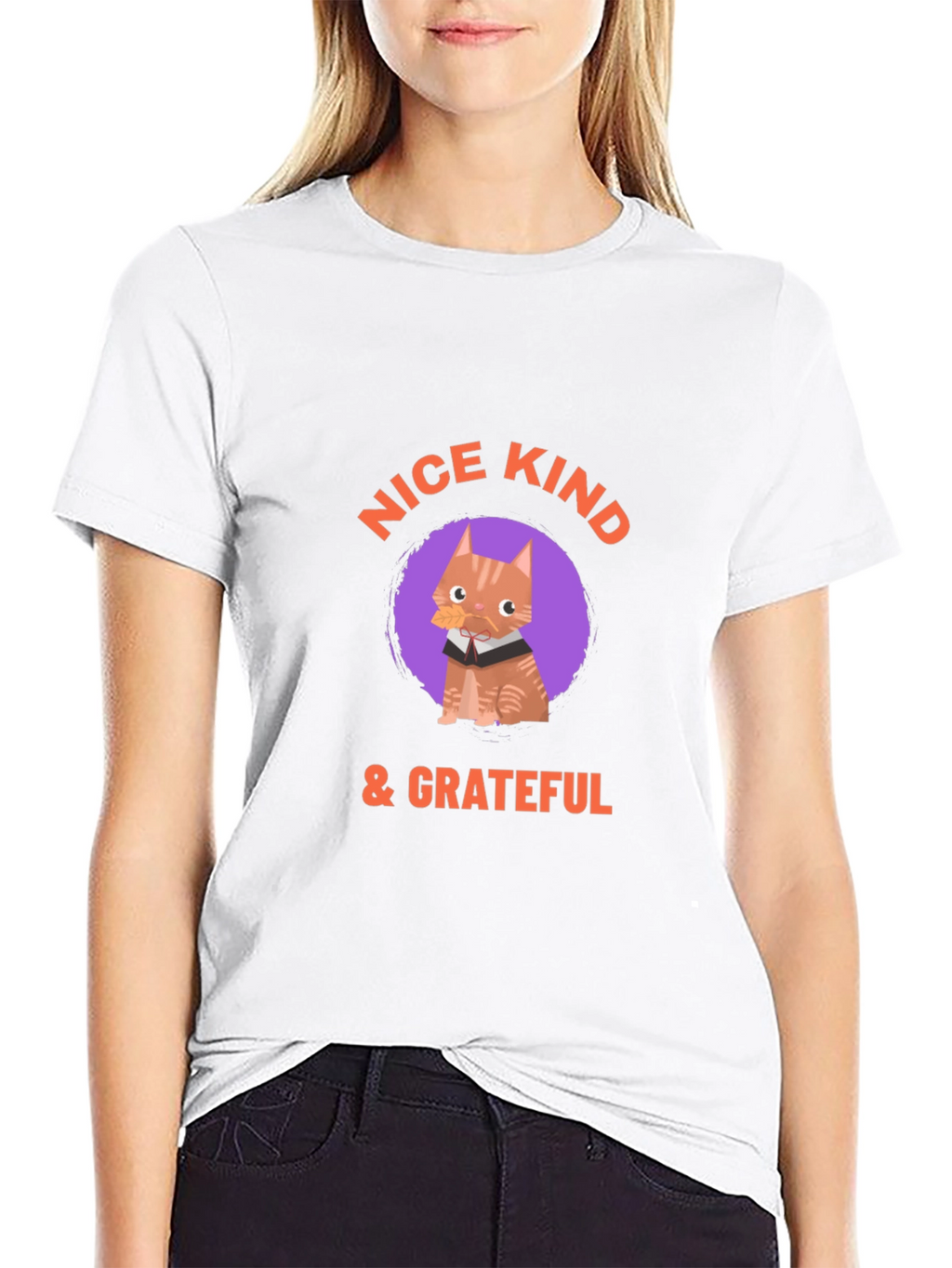 Kind Cat Graphic Tee - Mens Black T-Shirt