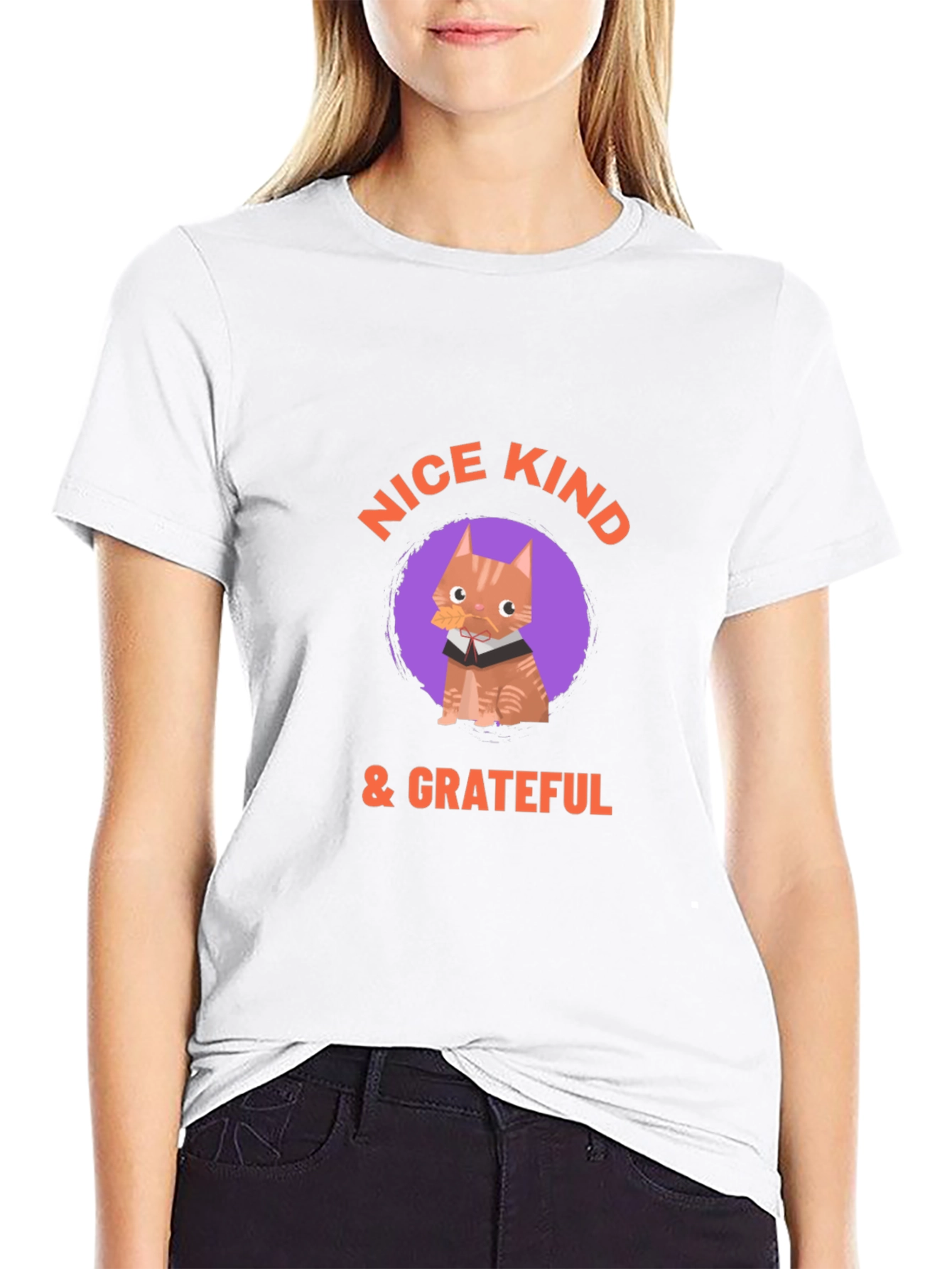 Kind Cat Graphic Tee - Mens Black T-Shirt