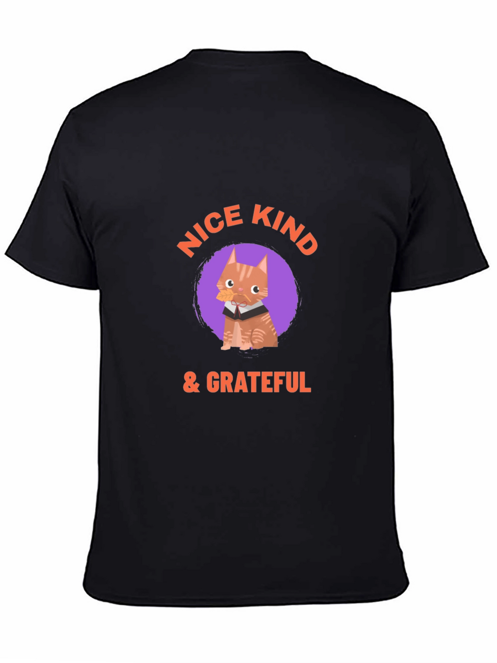 Kind Cat Graphic Tee - Mens Black T-Shirt