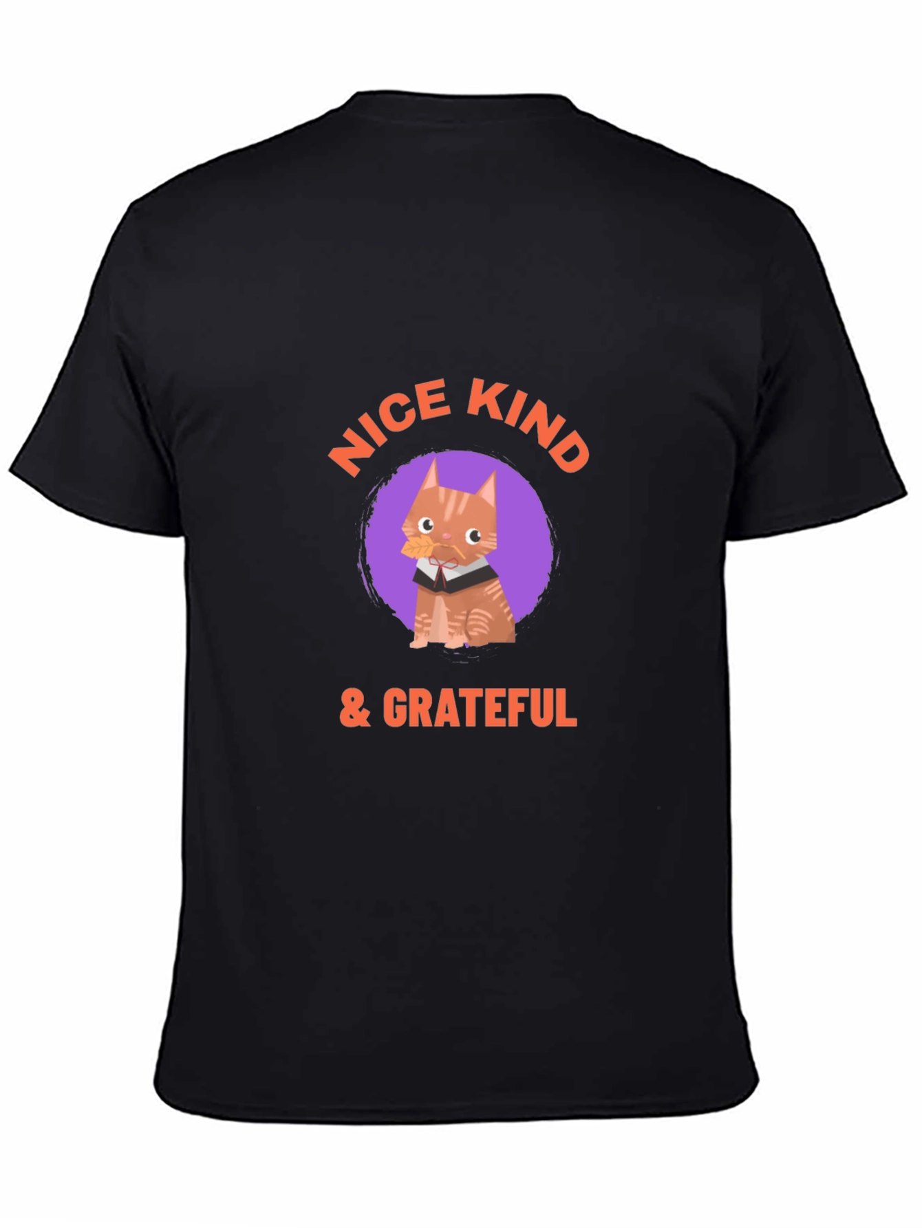 Kind Cat Graphic Tee - Mens Black T-Shirt