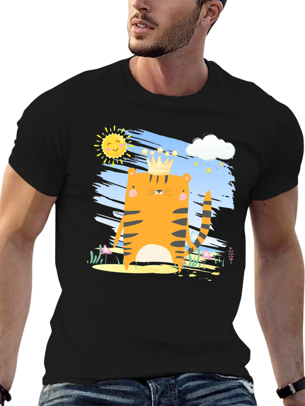 Tiger King T-Shirt - Cartoon Graphic Tee