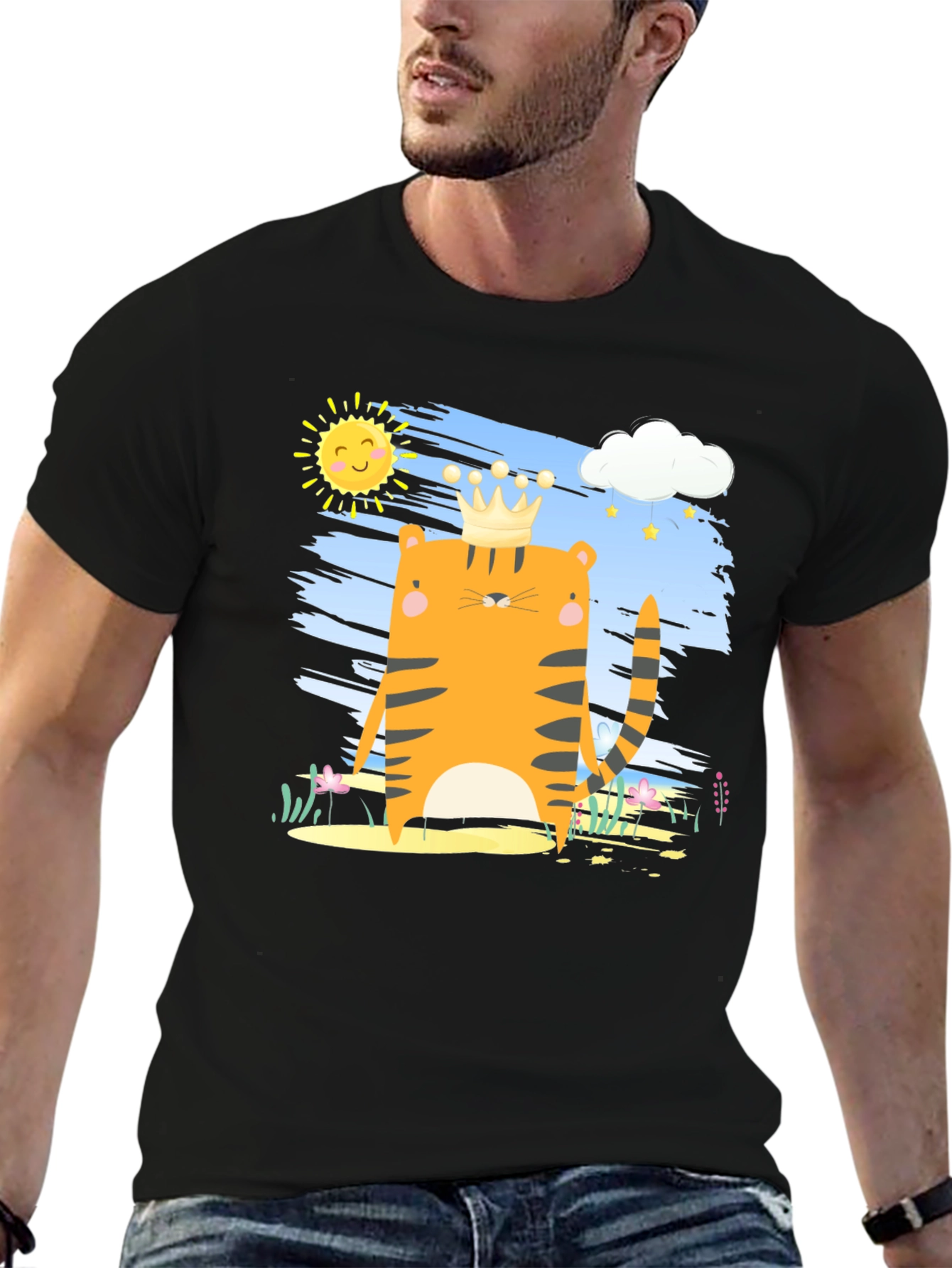 Tiger King T-Shirt - Cartoon Graphic Tee