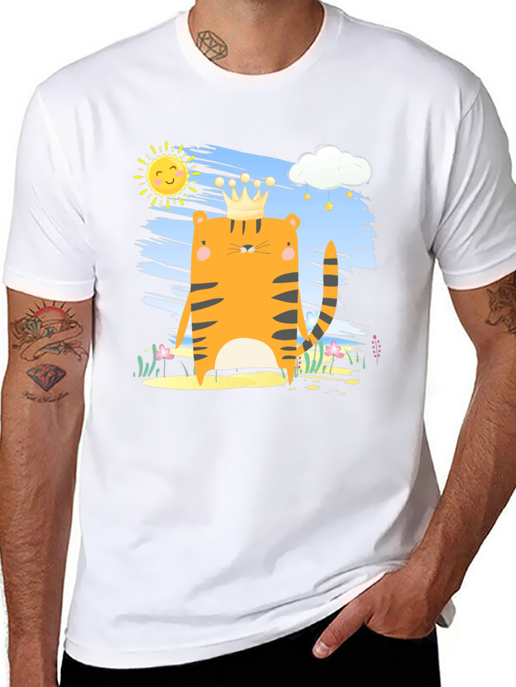 Tiger King T-Shirt - Cartoon Graphic Tee