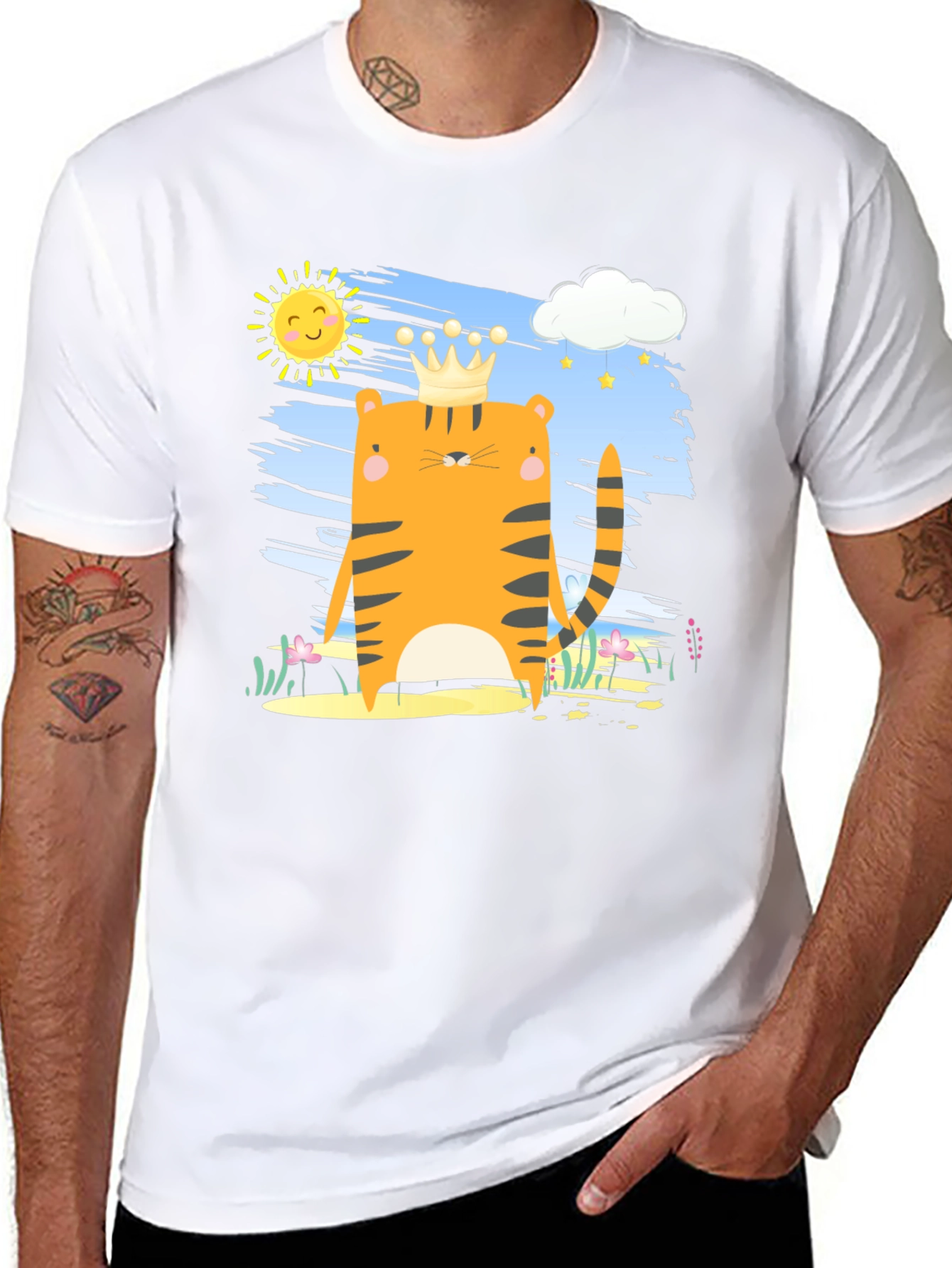 Tiger King T-Shirt - Cartoon Graphic Tee