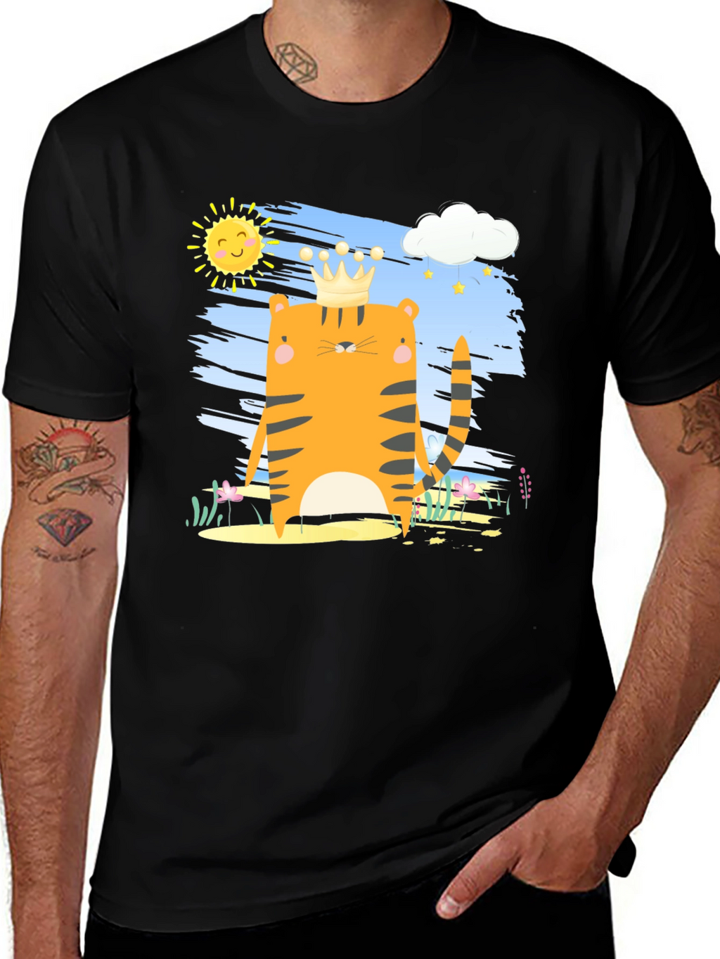 Tiger King T-Shirt - Cartoon Graphic Tee