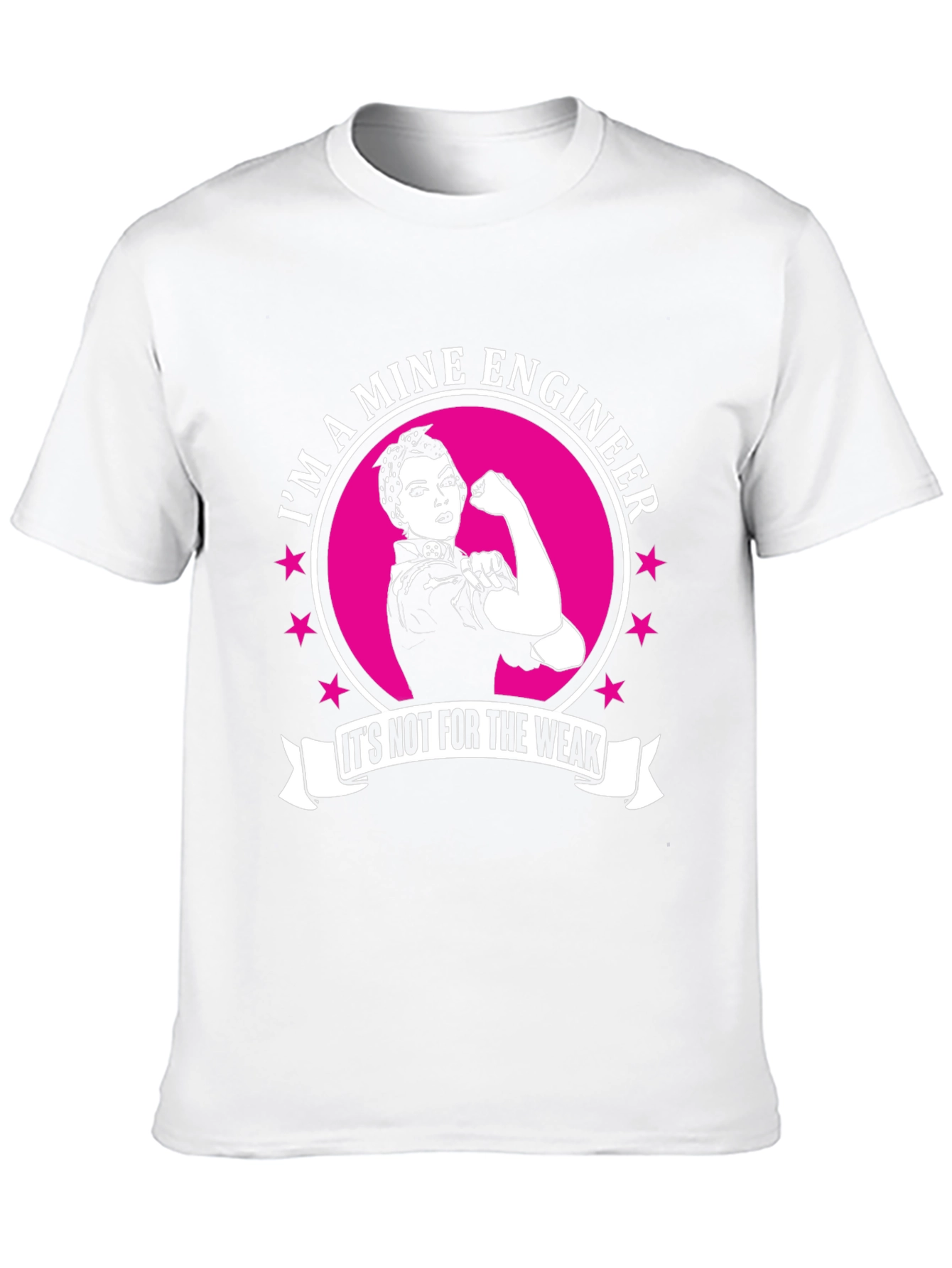 Mine Engineer Strong Woman T-Shirt