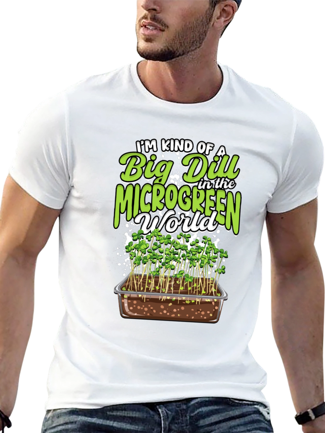 Big Dill Microgreen World Graphic Tee