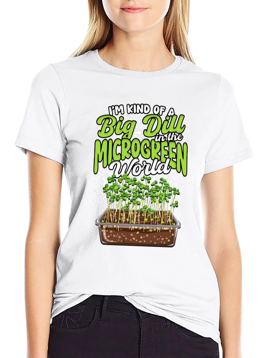 Big Dill Microgreen World Graphic Tee