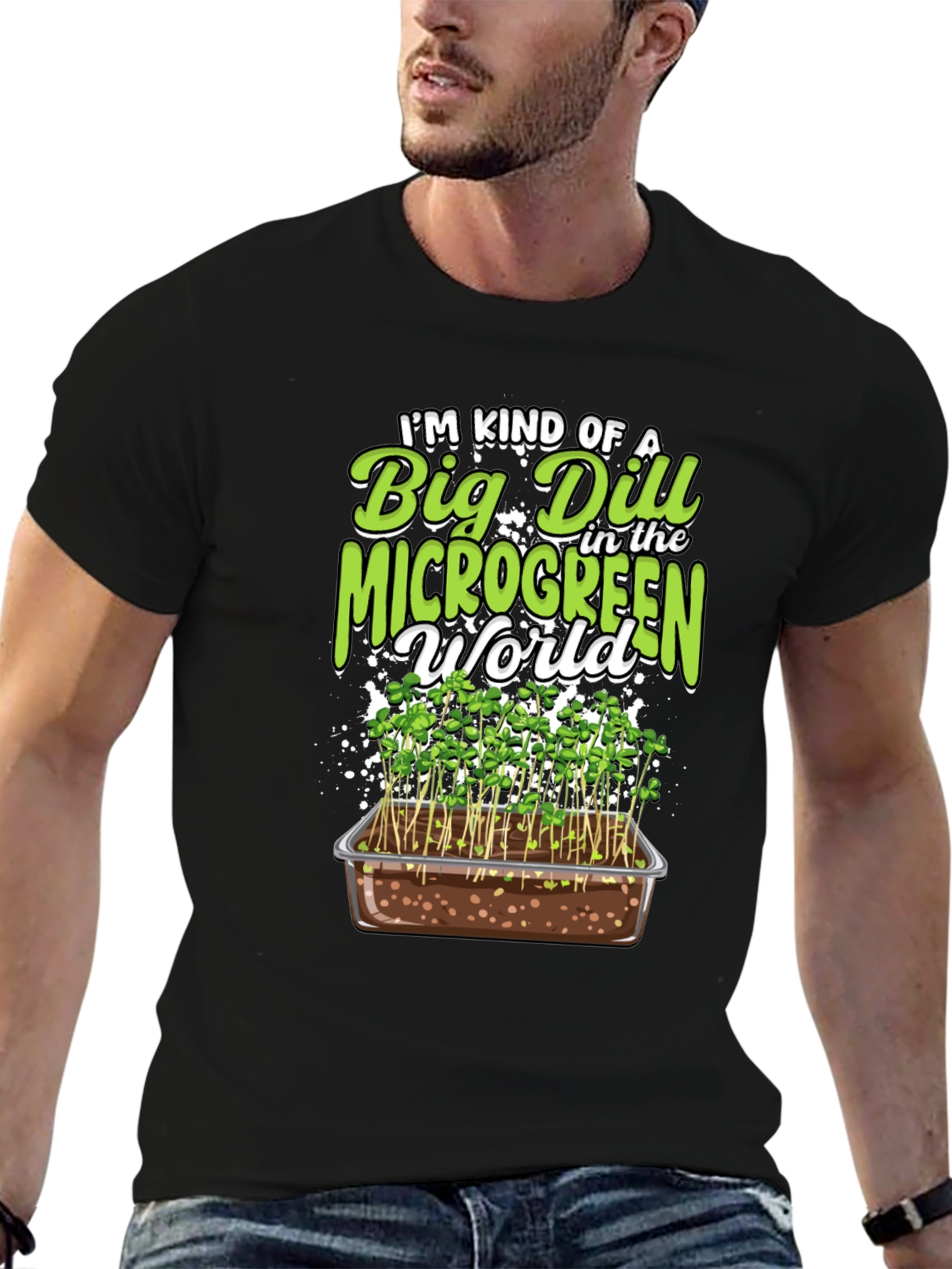 Big Dill Microgreen World Graphic Tee