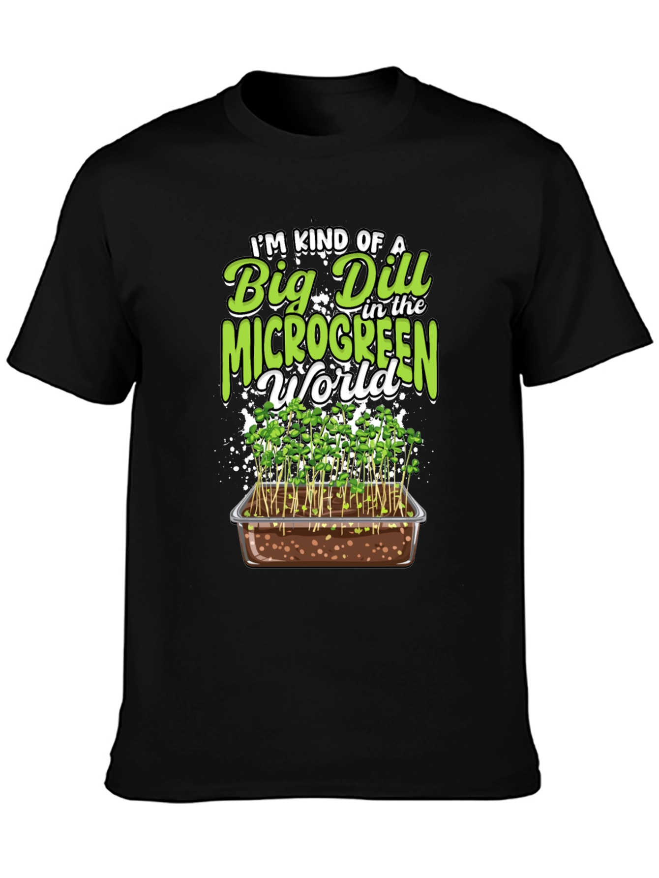 Big Dill Microgreen World Graphic Tee