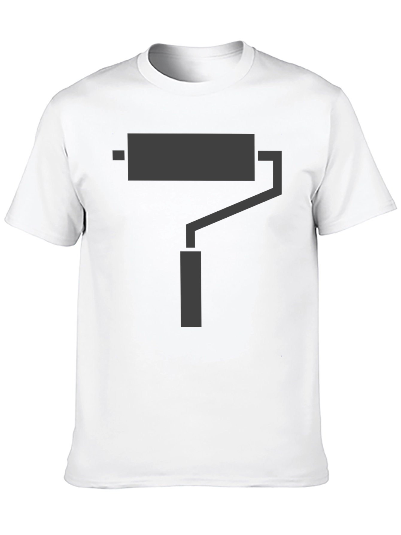 Painter Roller Graphic Tee - Casual Cotton Shirt