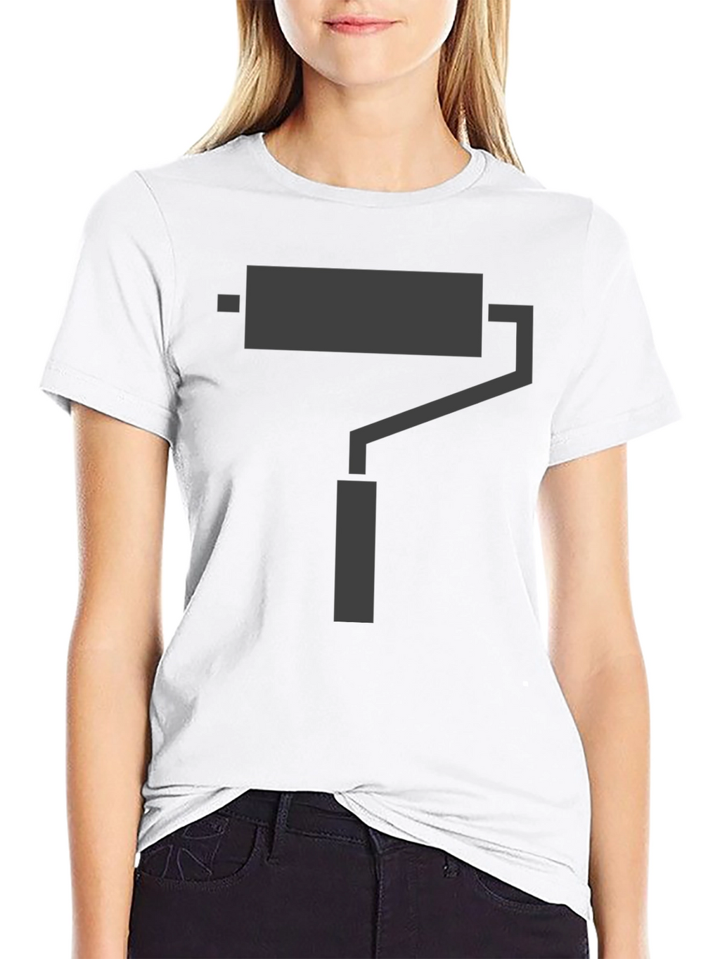 Painter Roller Graphic Tee - Casual Cotton Shirt