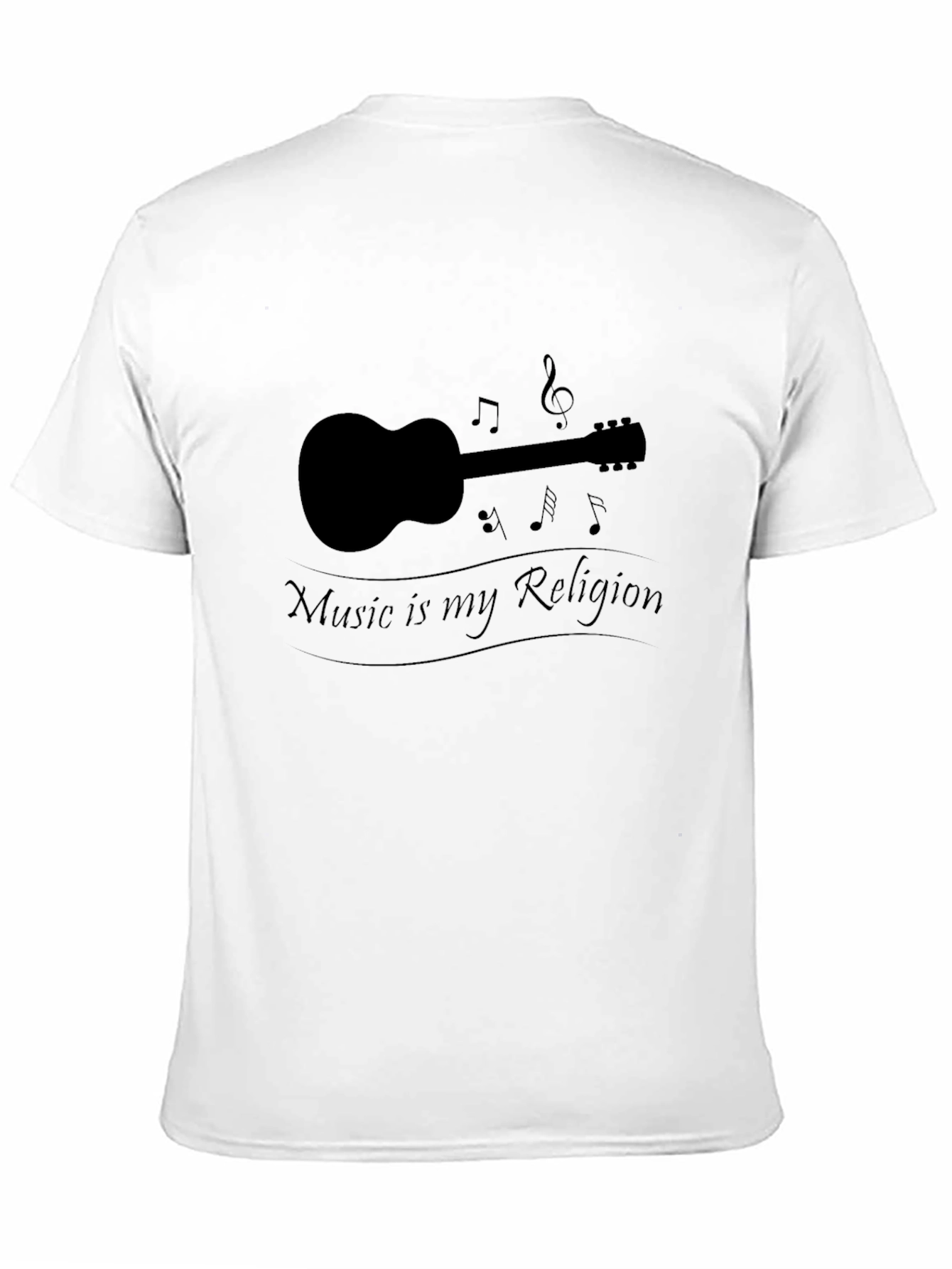 Music is My Religion T-Shirt - Guitar Design