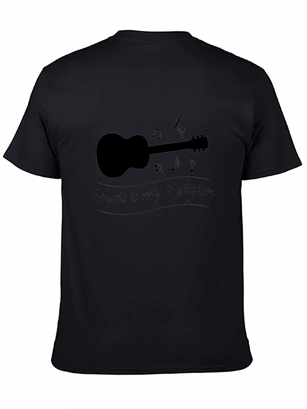 Music is My Religion T-Shirt - Guitar Design