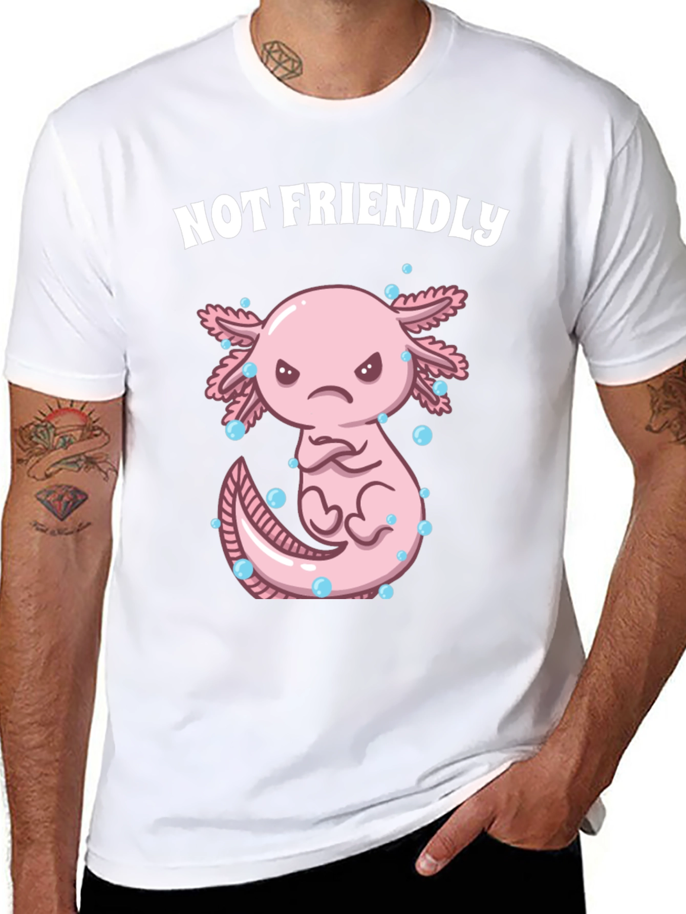 Not Friendly Axolotl T-Shirt